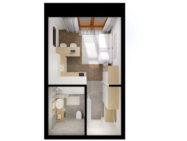 Студия 21.10 кв.м, Лермонтовский 54, 14 094 800 руб.