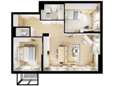 2-комнатная 63.40 кв.м, Кантемировская 11, 22 278 760 руб.