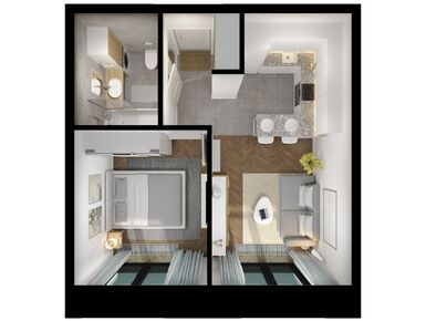 1-комнатная 34.70 кв.м, Лермонтовский 54, 20 615 270 руб.