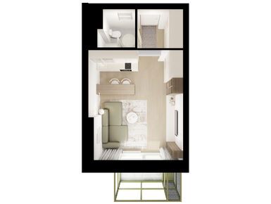 Студия 26.80 кв.м, Витебский парк, 11 349 800 руб.