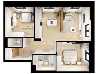 2-комнатная 60.40 кв.м, Кантемировская 11, 20 590 360 руб.