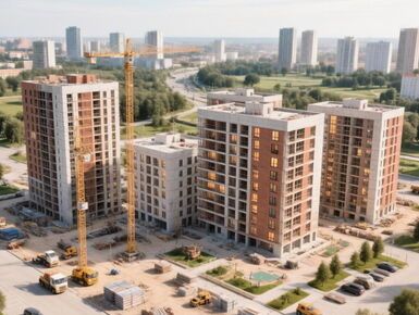 В первой половине 2026 года ввод жилья в России упал на 18%
