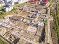 Ход строительства 2 очереди (корпуса 1, 2 и детский сад) Аэрофотосъемка от 21.09.2017