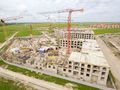 Монтаж верхних этажей, корпус 2Б. Июнь 2017 года.