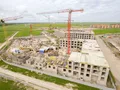 Монтаж верхних этажей, корпус 2Б. Июнь 2017 года.
