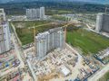 ЖК «Миллениум». Ход строительства. Аэрофотосъемка. Фото от 21.09.2016 г.