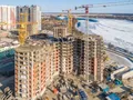 ЖК «Невские паруса». Ход строительства корпуса 4.1. Аэрофотосъемка. Фото от 16.03.2018 г.