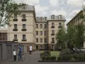 Клубный дом включает в себя 4 этажа, один из которых мансардный.