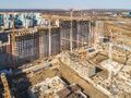 ЖК «Чистое небо». Ход строительства корпуса 4.1. Аэрофотосъемка. Фото от 13.04.2018 г.
