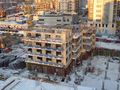 Ведутся работы по устройству монолитных стен 5 этажа 22 корпуса. Фото от 24.12.2012 года.