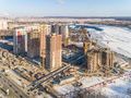 ЖК «Невские паруса». Ход строительства. Окрестности. Аэрофотосъемка. Фото от 16.03.2018 г.