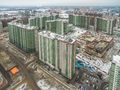 ЖК «GreenЛандия». Ход строительства корпусов 10, 12. Аэрофотосъемка. Фото от 29.01.2017 г.