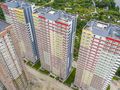 ЖК «Невские паруса». Ход строительства. Построенный корпус 2 и строящийся корпус 1. Аэрофотосъемка от 29.07.2017
