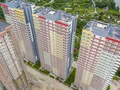 ЖК «Невские паруса». Ход строительства. Построенный корпус 2 и строящийся корпус 1. Аэрофотосъемка от 29.07.2017