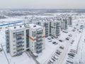 ЖК «Grona Lund». Вид готовых корпусов 1.6 - 1.8 (3 и 4 очередей). Аэрофотосъемка от 22.01.2018 г.