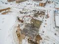ЖК «Чистый ручей». Ход строительства корпуса 4. Аэрофотосъемка от 24.01.2017 г.