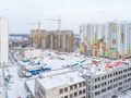 ЖК «ЗимаЛето». Ход строительства школы и детского сада. Аэрофотосъемка. Фото от 24.01.2018 г.