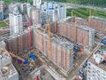 ЖК «Вернисаж». Ход строительства. Корпус 8. Аэрофотосьемка. Фото от 04.07.2017 года.