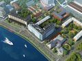 Располагается в Петроградском районе Петербурга, на Песочной набережной, напротив Каменного и Крестовского островов, вблизи Вяземского сада, откуда открывается потрясающий панорамный вид на русло Малой Невки, зеленые насаждения, исторические памятники Северной столицы.