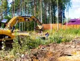 Строительство 2 очереди ЖК «Черничная поляна». Подготовка к земельным работам. Фото от 03.09.2013 года.