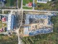 ЖК «Петергоф». Ход строительства первой очереди. Корпуса 6, 34, 35. Вид сверху. Аэрофотосъемка. Фото от 24.10.2016 г.
