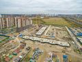ЖК «Тридевяткино царство». Ход строительства корпусов 8, 9, 11. Аэрофотосъемка. Фото от 17.10.2016 г.