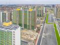 ЖК «GreenЛандия 2» («Гринландия 2»). Корпуса 3, 4. Ход строительства. Аэрофотосъемка. Фото от 29.09.2017 г.