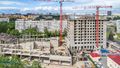 Ведутся монолитные работы на уровне 10 этажа. Аэрофотосъемка от 26.06.2019 г.