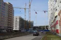 Ход строительства. Фото от 14.04.2014 года. Вид на новостройку со двора.