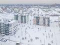 ЖК «Grona Lund». Вид готовых корпусов 1.2, 1.4, 1.5 и окрестностей. Аэрофотосъемка от 22.01.2018 г.