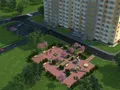 Благоустроенный двор, детские игровые площадки.