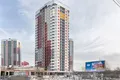 Корпус 3, ход строительства, март 2019. Ведутся работы по устройству фасадов цокольной части и 1 этажа.
