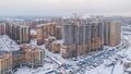 ЖК «Новый Оккервиль» (Кудрово). Ход строительства 6 очереди. Аэрофотосъемка. Фото от 23.01.2019 г.