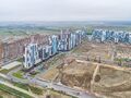 ЖК «Чистое небо». Общий вид . Ход строительства. Аэрофотосъемка. Фото от 26.09.2017 г.