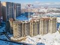 ЖК «Новый Оккервиль» (Кудрово). Ход строительства корпуса 6.6. Аэрофотосъемка. Фото от 20.03.2018 г.