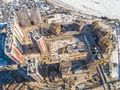 ЖК «Невские паруса». Ход строительства. Вид сверху. Аэрофотосъемка. Фото от 16.03.2018 г.