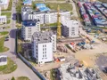Монолитные работы в корпусах 1 и 2 завершены. В корпусе 3 ведется строительство верхних этажей. Аэрофотосъемка от 22.05.2017 г.