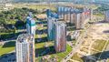 ЖК «Новая Охта». Общий вид. Аэрофотосъемка. Фото от 15.07.2018 г.