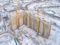 ЖК «ЗимаЛето». Ход строительства корпуса 4. Аэрофотосъемка. Фото от 24.01.2018 г.