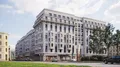 На подземном уровне предусмотрен паркинг на 175 мест.