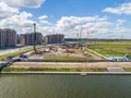 ЖК «Legenda Героев». Ход строительства. Вид с Дудергофского канала. Аэрофотосъемка. Фото от 26.06.2018 г.