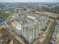 ЖК «Ландыши». Ход строительства корпусов 1, 2. Аэрофотосъемка. Фото от 12.10.2016 г.