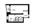 Планировка 1-комнатной квартиры.