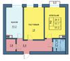 Планировка 2-комнатной квартиры.