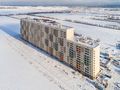 ЖК в поселке Бугры «Новые горизонты». Ход строительства. Аэрофотосъемка. Фото от 09.02.2017 г.