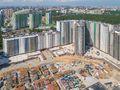 ЖК «Полюстрово Парк». Ход строительства. Аэрофотосъемка. Фото от 18.05.2018 г.