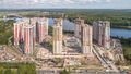 ЖК «Невские паруса». Общий вид. Аэрофотосъемка. Фото от 28.08.2018 г.