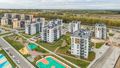 Комплекс вмещает квартиры с одной, двумя или тремя комнатами метражом от 39 до 91 кв. м. Аэрофотосъемка от 26.09.2019 г.