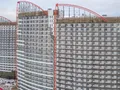 Жилой дом «Паруса». Фасад. Аэрофотосъемка. Фото от 26.12.2017 г.