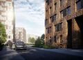 Фасады застройщик планирует выполнить клинкерным кирпичом нескольких оттенков.